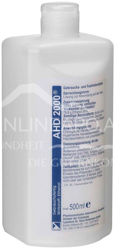 Lysoform AHD 2000® Alkoholisches Hände- und Haut-Desinfektionsmittel