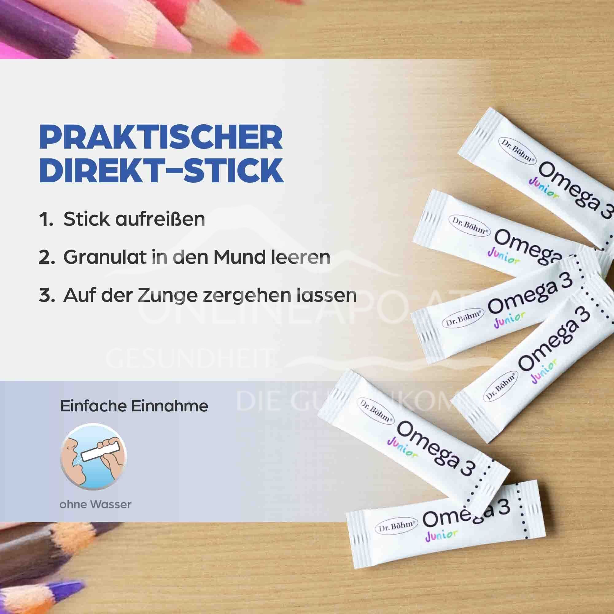 Dr Böhm® Junior Omega 3 Direct Sticks