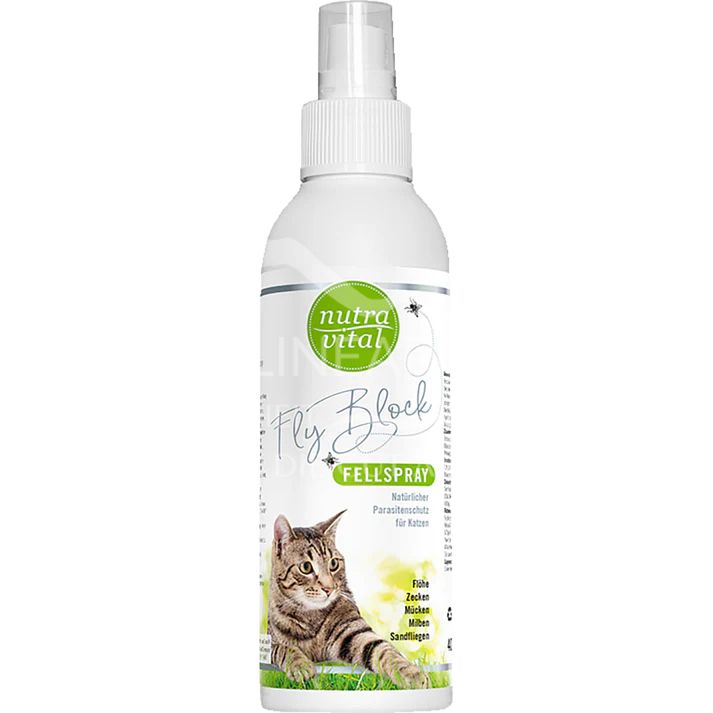 NutraVital Fly Block Fellspray für Katzen