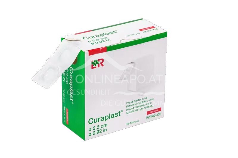 Curaplast sensitive Pflasterstrips Rolle, Rund, Ø 2,3 cm