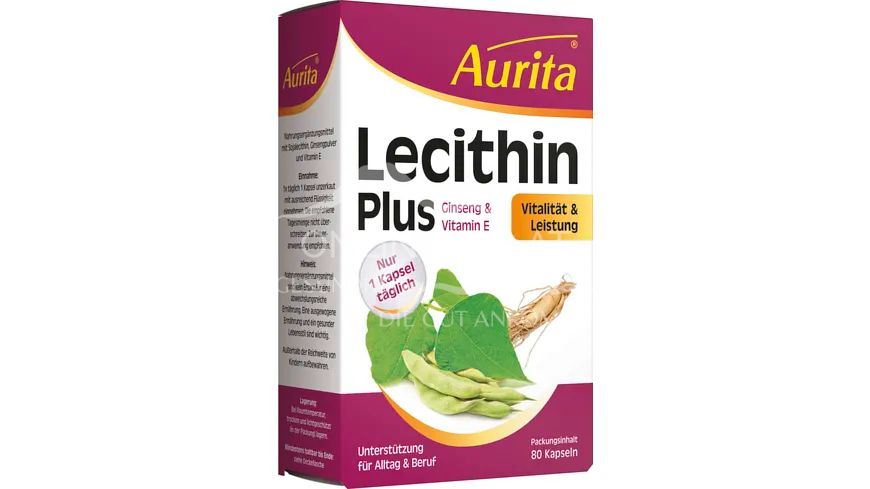 Aurita® Lecithin Plus Ginseng & Vitamin E Kapseln