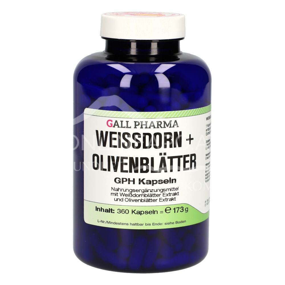 Gall Pharma Hawthorn + Olive Leaf Capsules