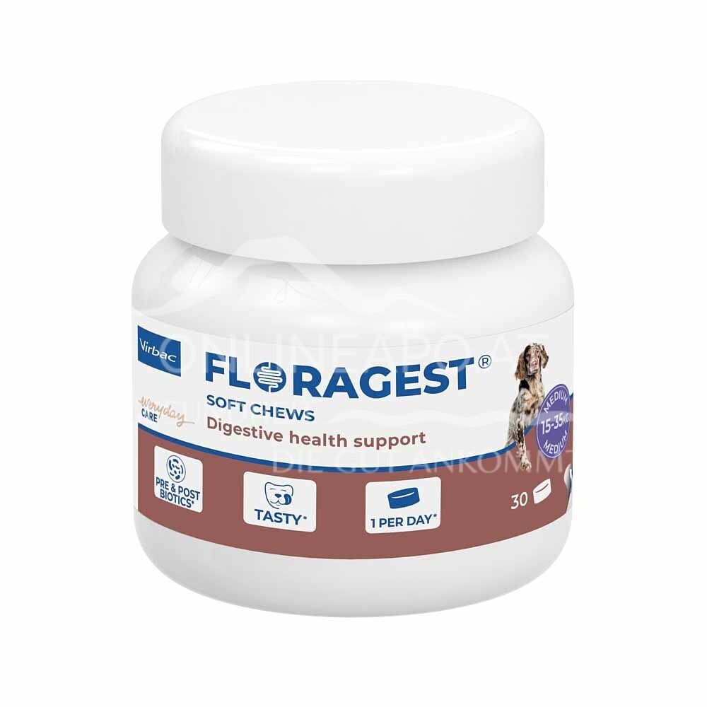 Virbac Floragest Soft Chews M für Hunde - 15 bis 35 kg Körpergewicht
