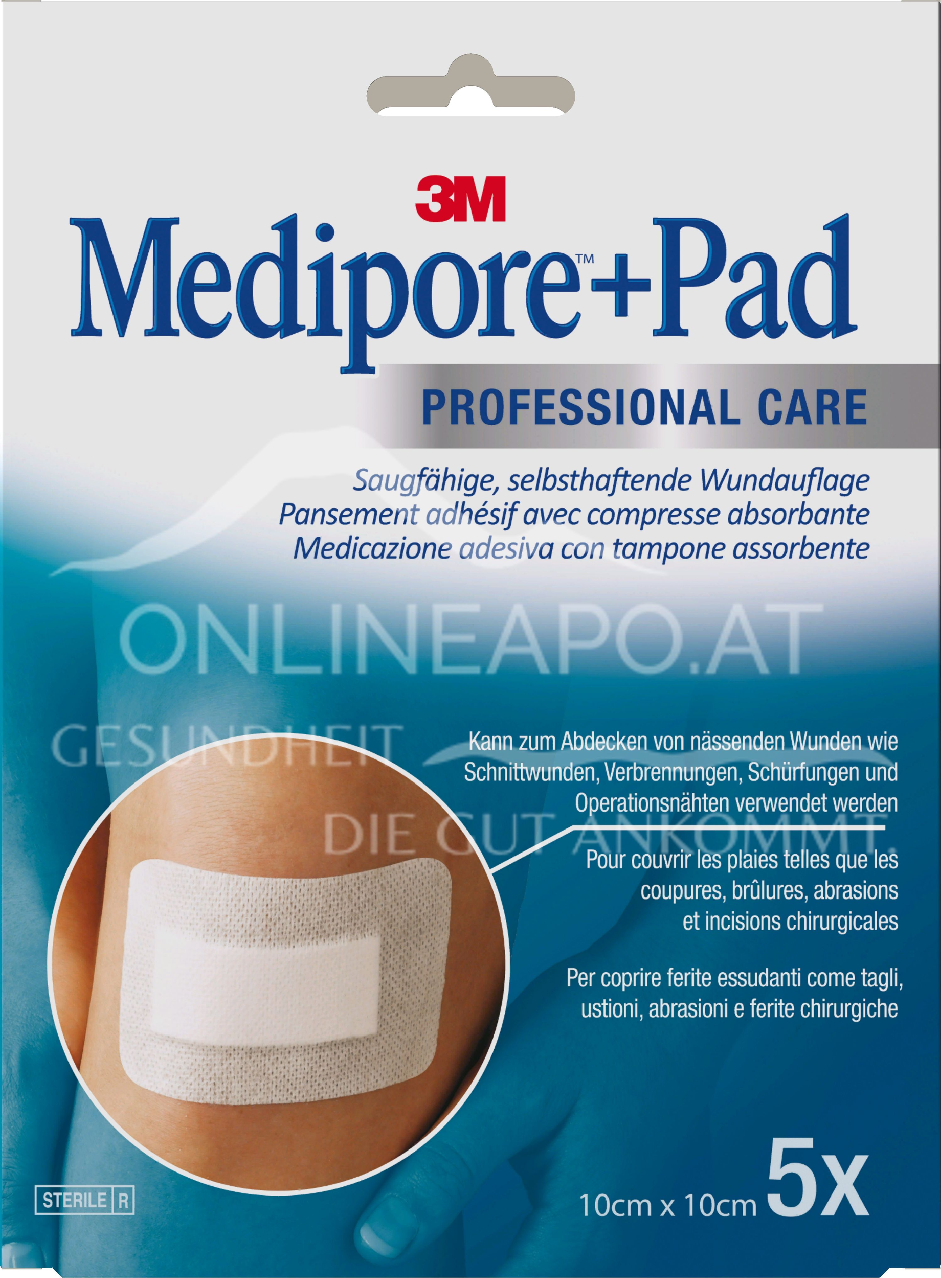 3M™ Medipore™ + Pad Steriler Wundverband mit Wundauflage, 3566NP, 10 x 10 cm