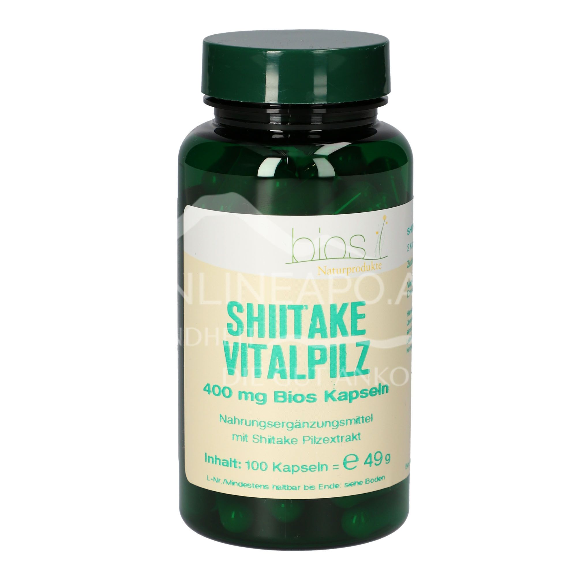 Bios Shiitake Vital Mushroom 400 mg Capsules