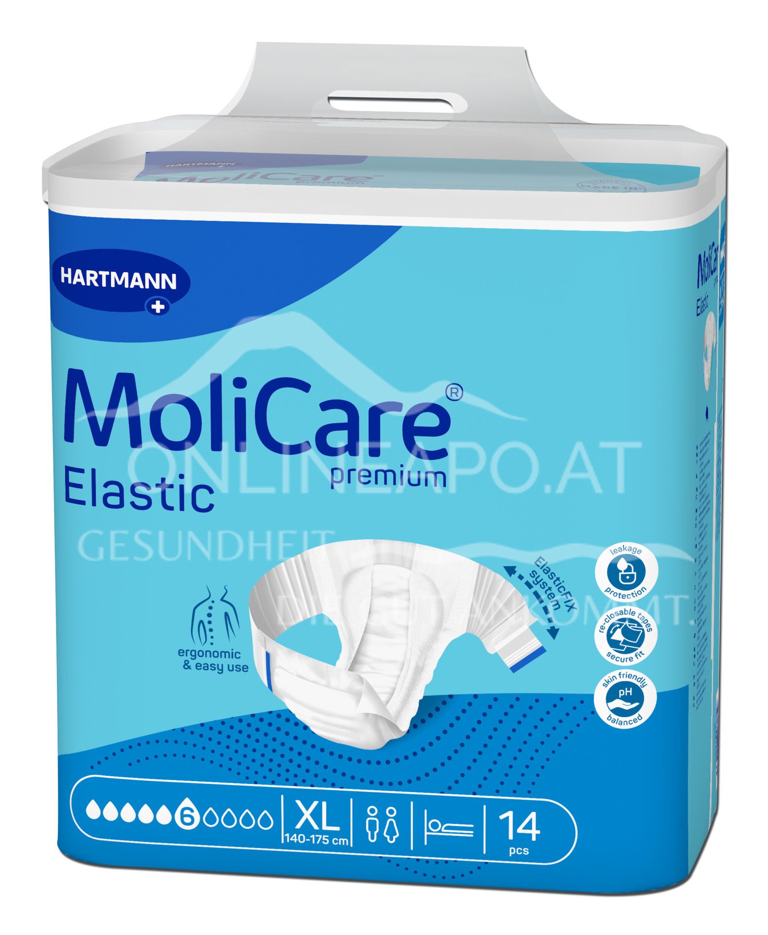 MoliCare® Premium Elastic 10 drops incontinence briefs Medium