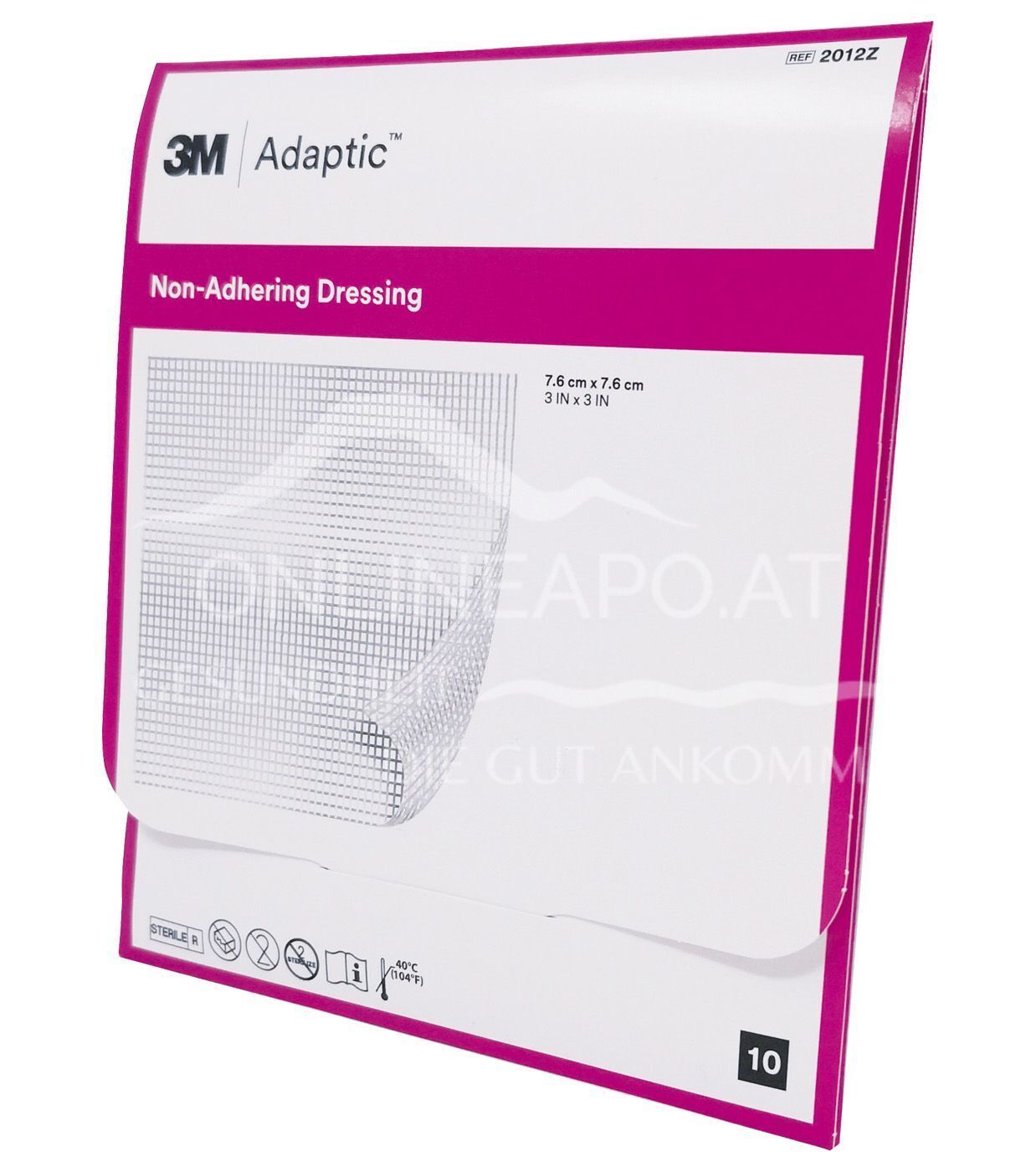 3M™ ADAPTIC™ nichthaftender Wundverband, steril, 7,6 x 7,6 cm