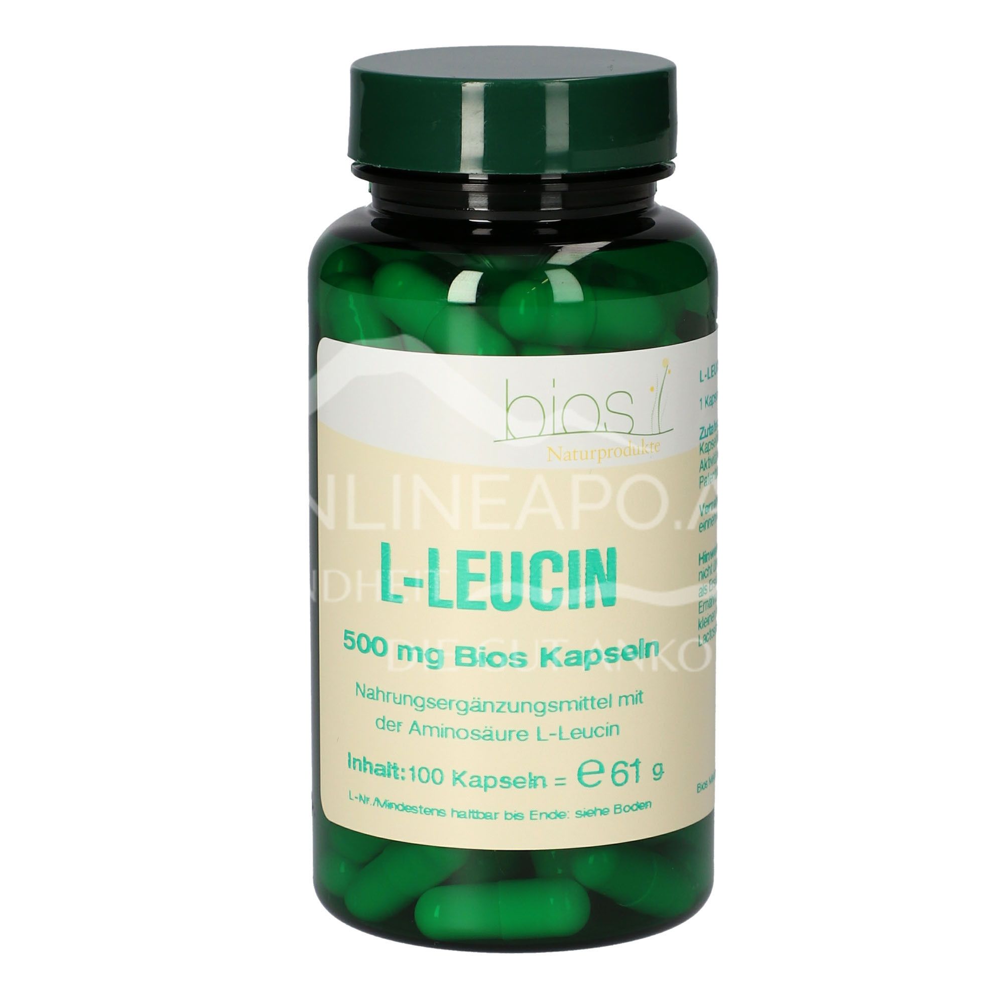 Bios L-Leucine 500 mg capsules