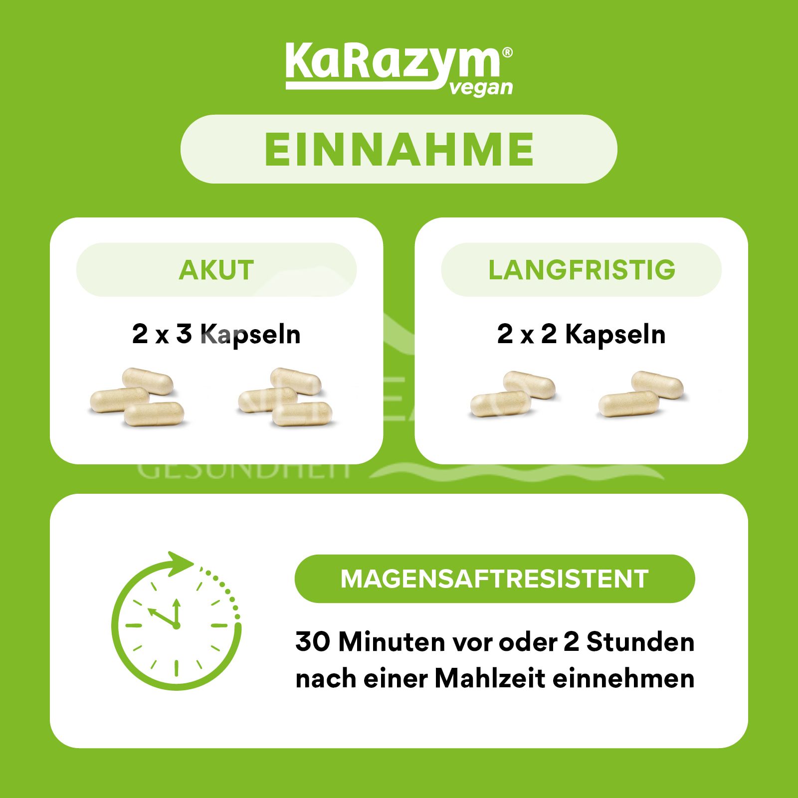 KaRazym® vegan magensaftresistente Kapseln