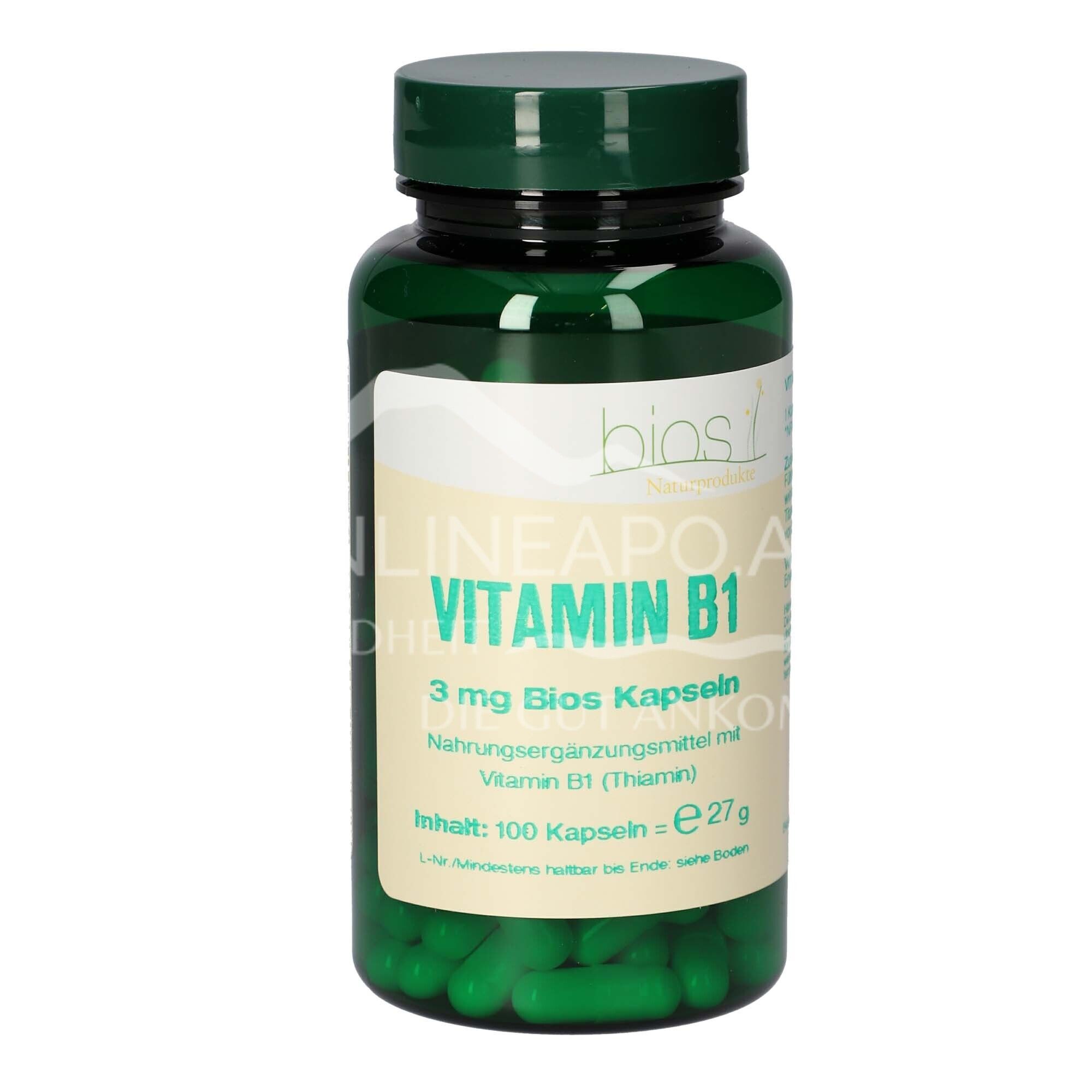 Bios Vitamin B1 3 mg capsules