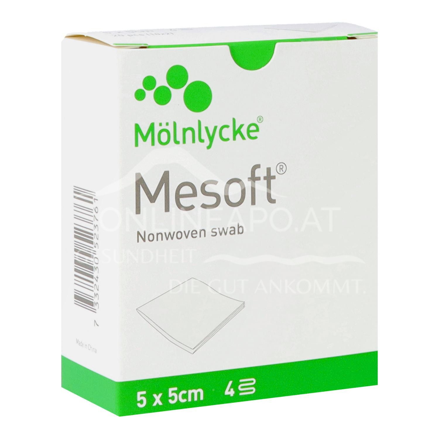 Mesoft® non-woven compresses sterile 5 x 5 cm