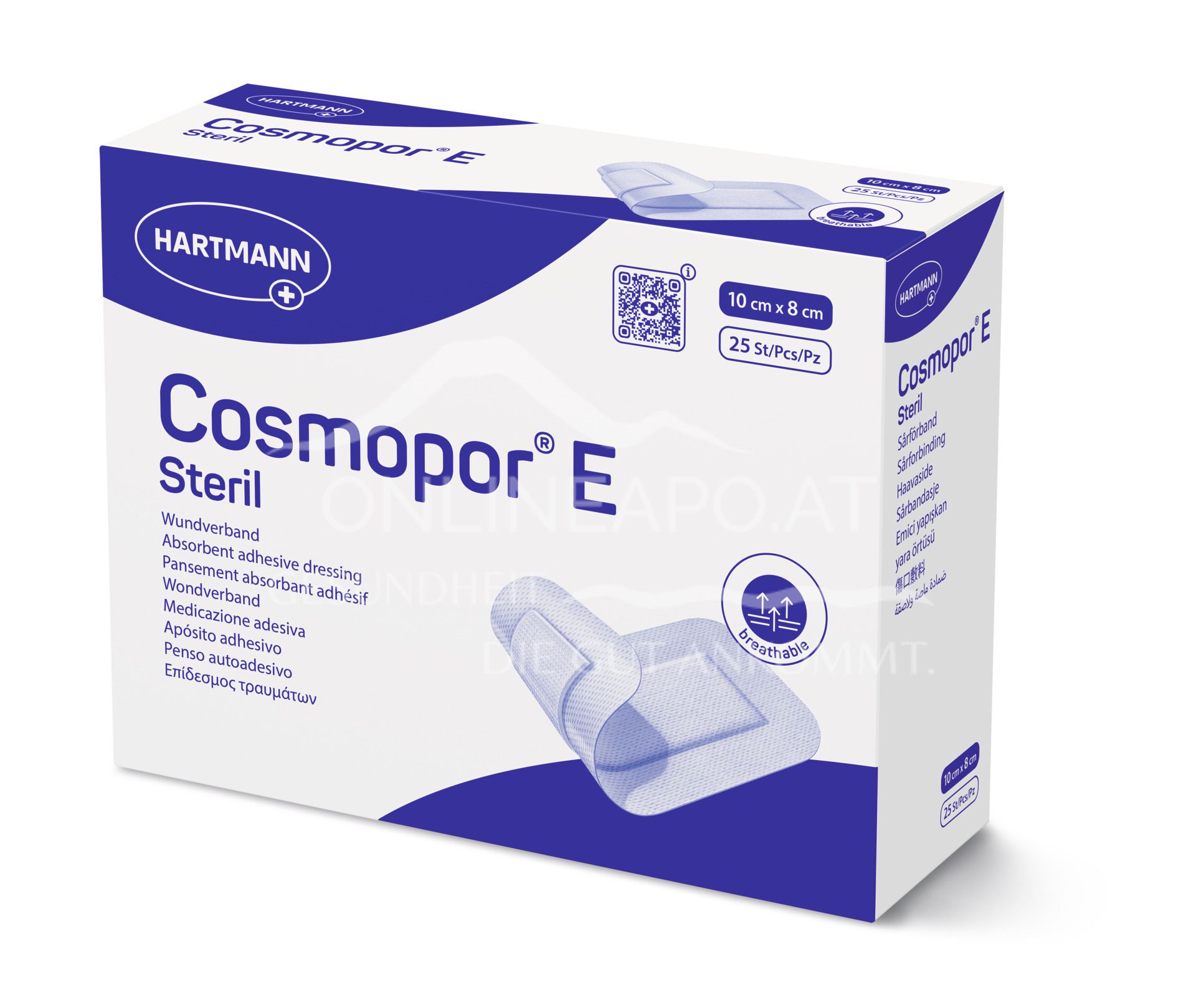 Cosmopor® E self-adhesive wound dressing sterile, 8 x 10 cm