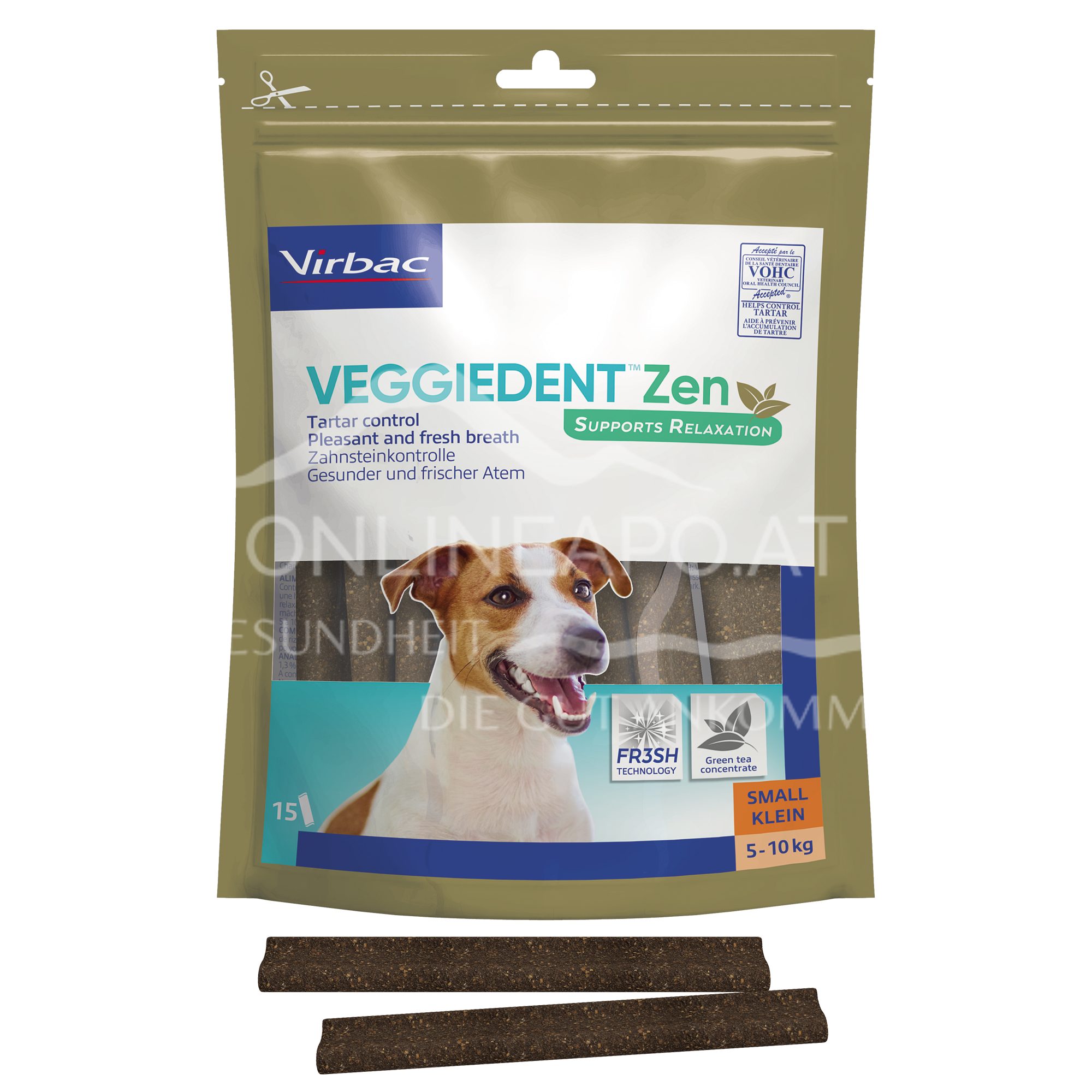Veggiedent Zen S - chewing strips for dogs from 5 to 10 kg body weight