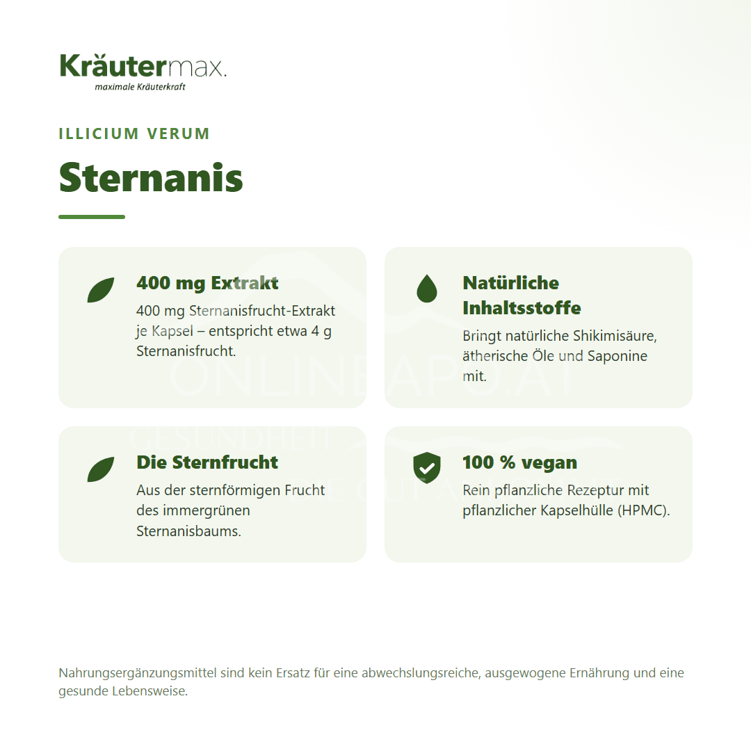 Kräutermax Sternanis Kapseln