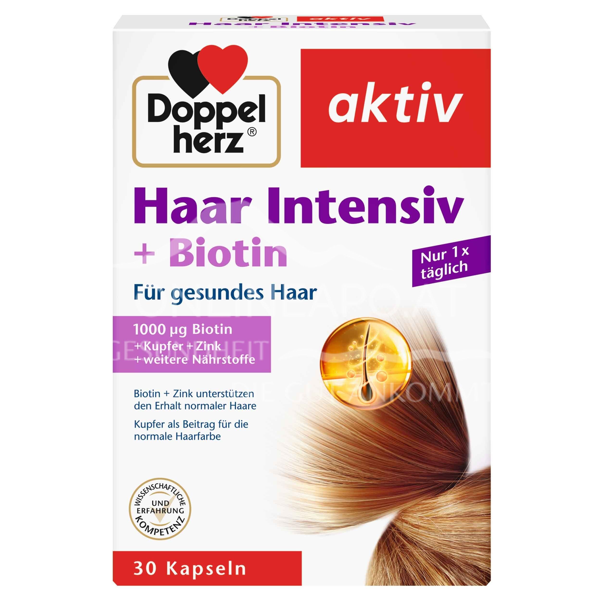 Doppelherz aktiv Haar Intensiv + Biotin Kapseln