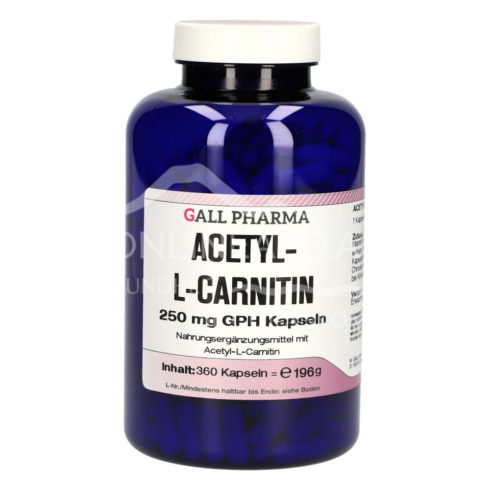 Gall Pharma Acetyl-L-Carnitine 250 mg Capsules