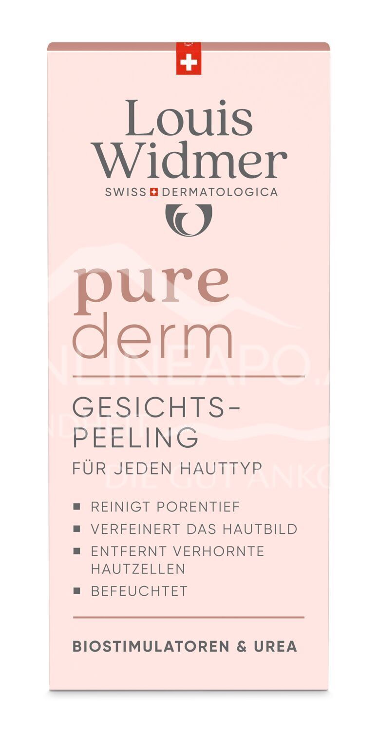 Louis Widmer purederm Gesichtspeeling - leicht parfümiert