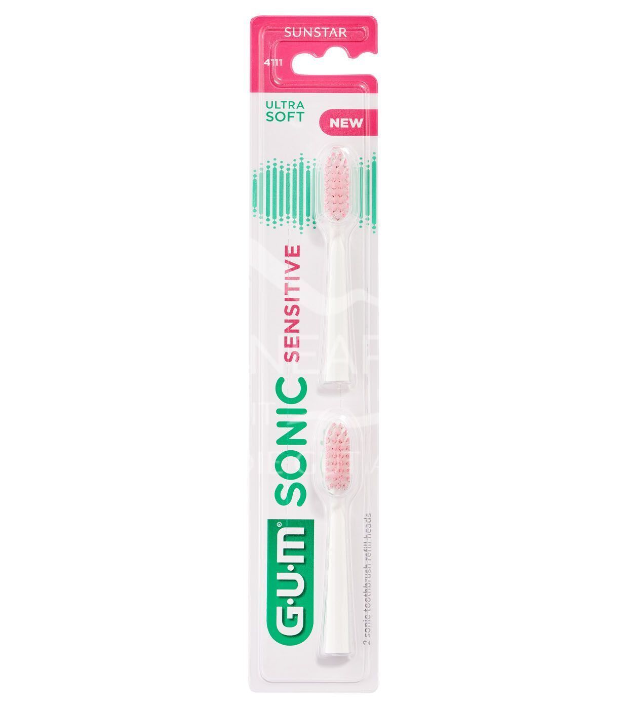GUM® SONIC SENSITIVE replacement brush heads