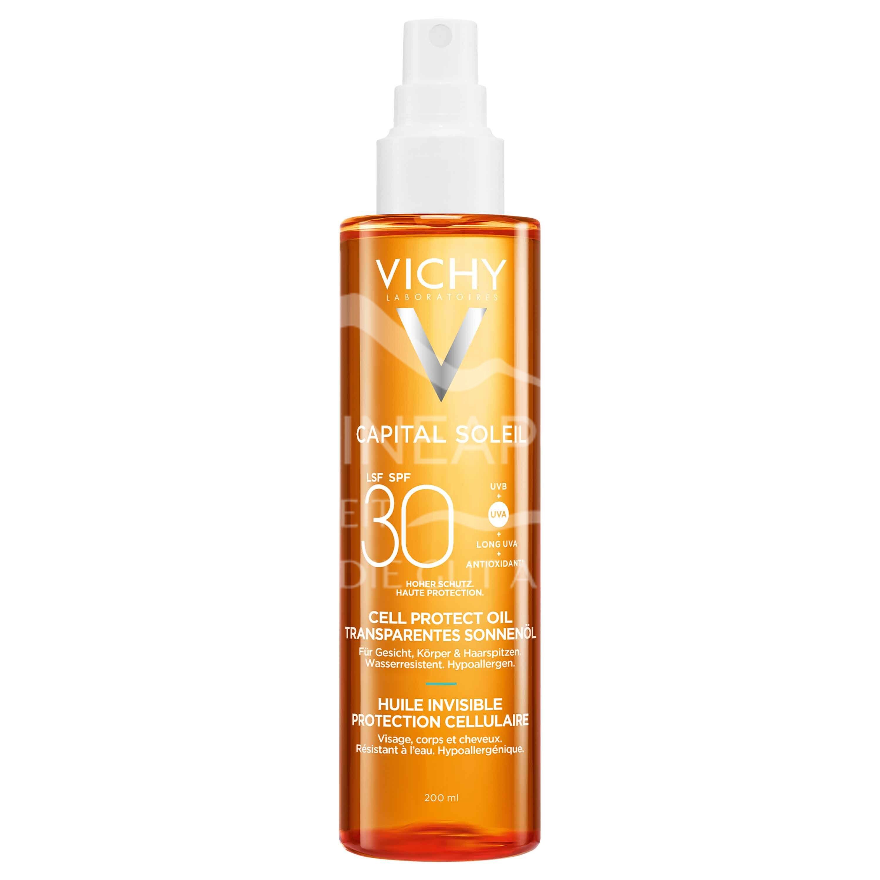 Vichy Capital Soleil Cell Protect LSF 30 Transparentes Sonnenöl