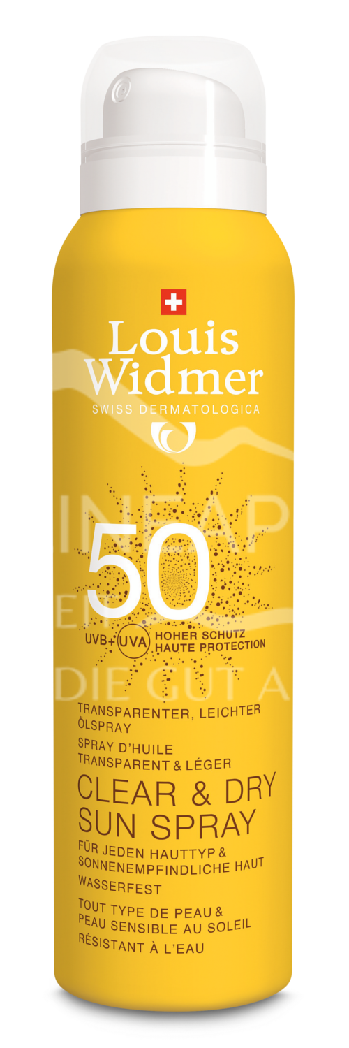 Louis Widmer Clear & Dry Sun Spray 50 - ohne Parfüm