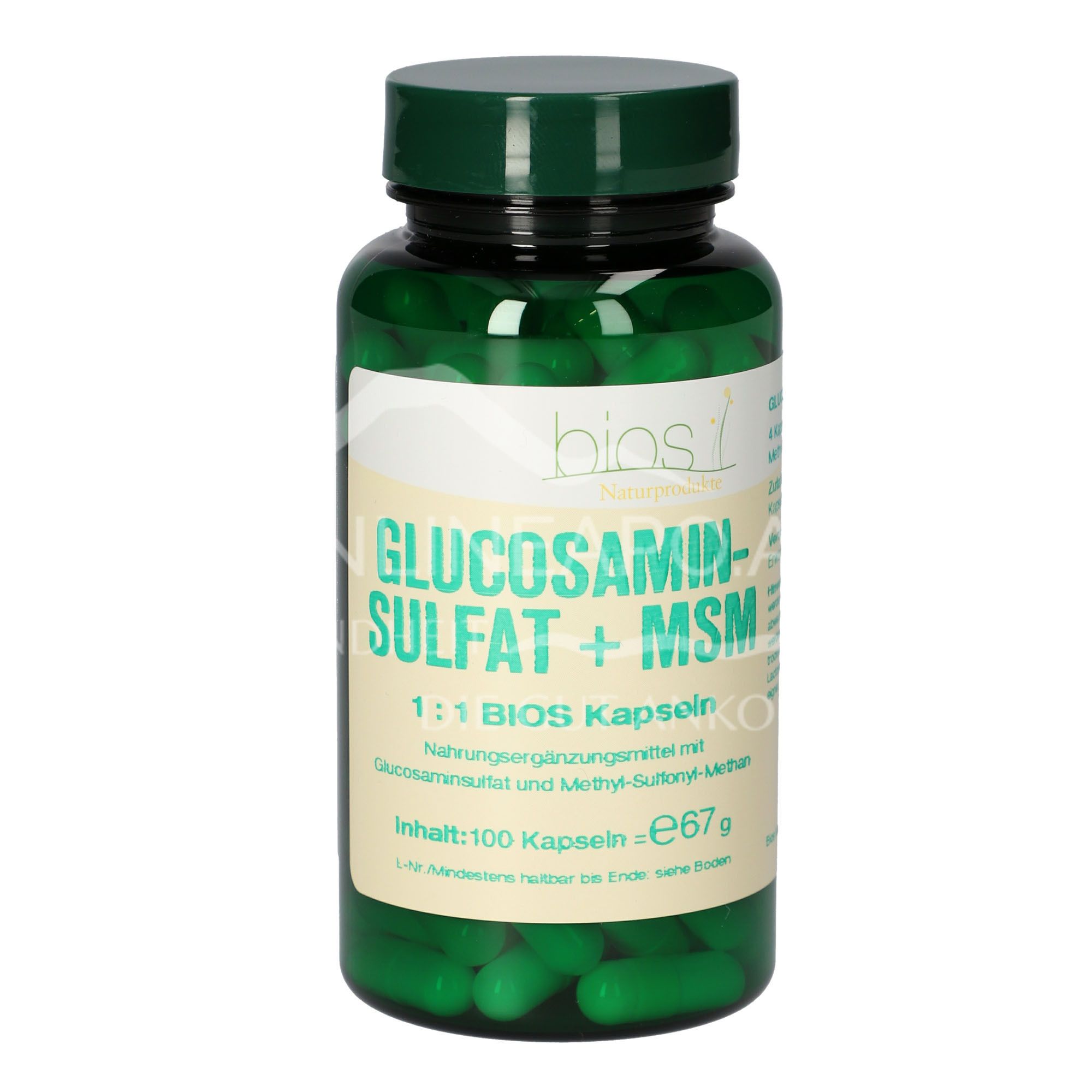 Bios Glucosamine Sulphate + MSM 1:1 Capsules
