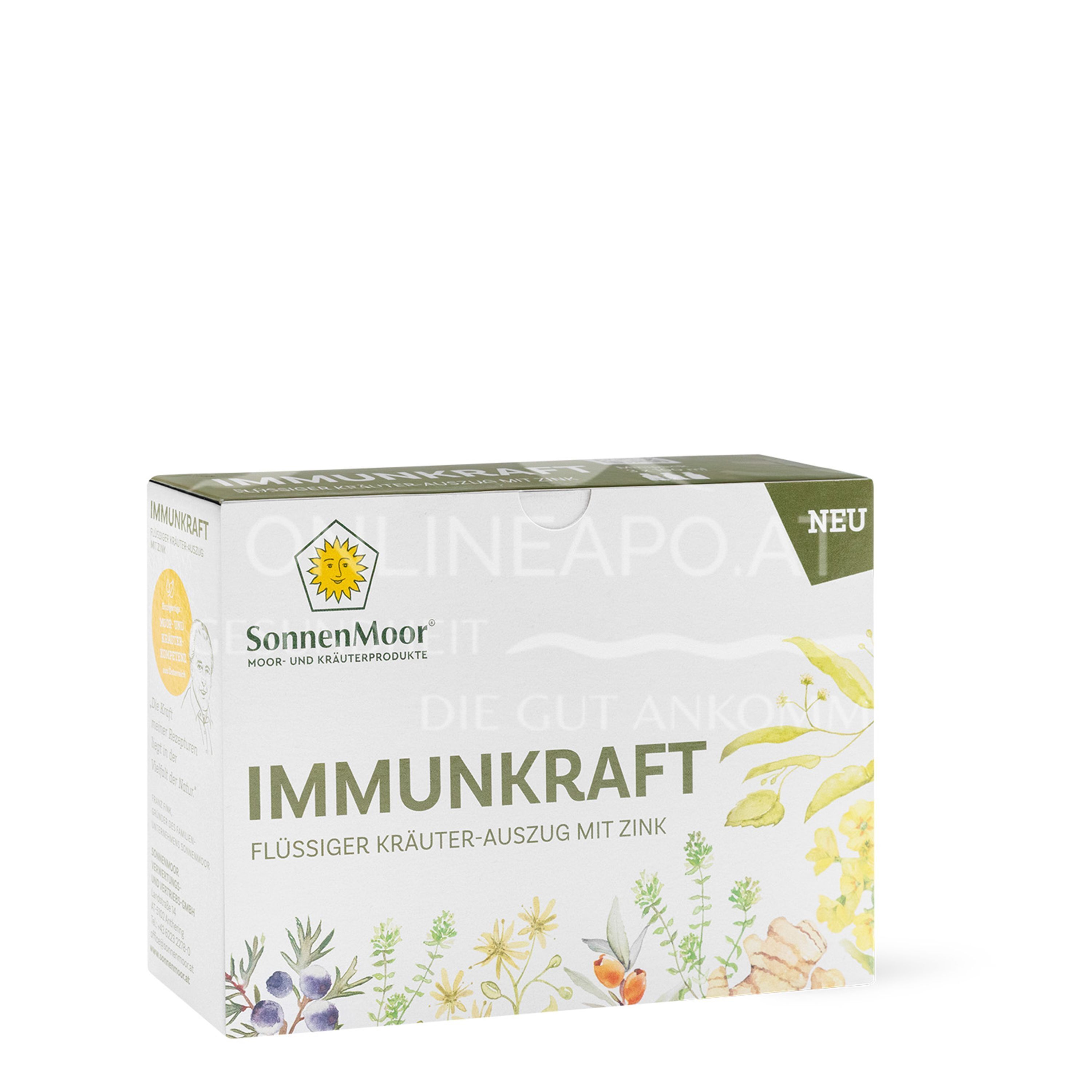 SonnenMoor Immunkraft Flüssiger Kräuter-Auszug, 3 x 100 ml