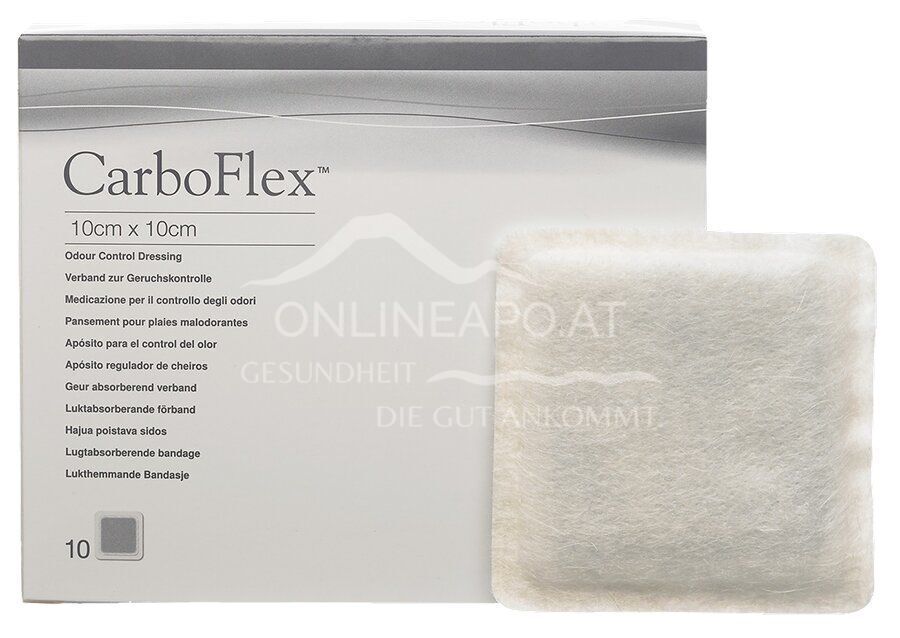 Convatec CarboFlex® nicht haftender Primärverband 10 x 10 cm