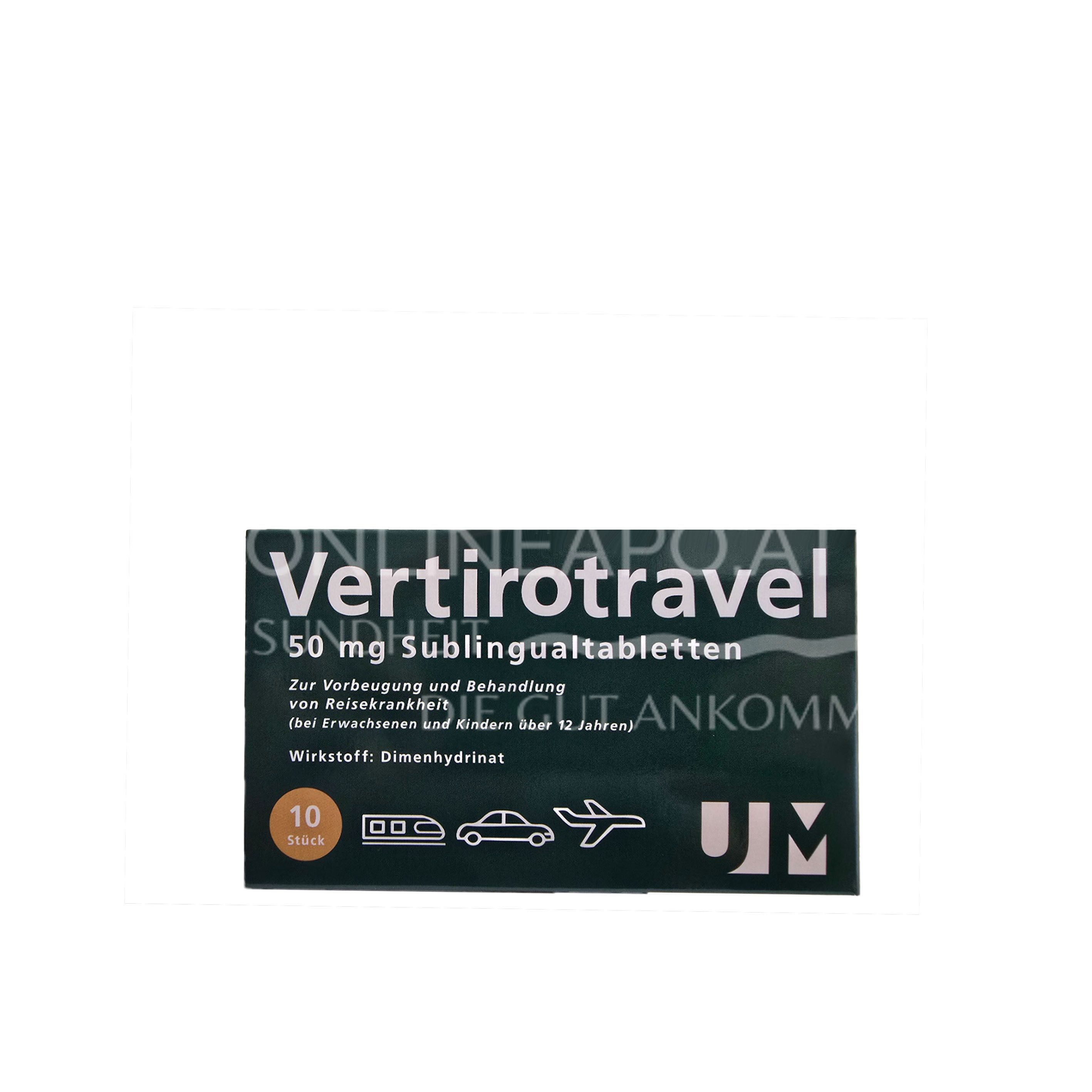 VERTIROTRAVEL 50 mg Sublingualtabletten