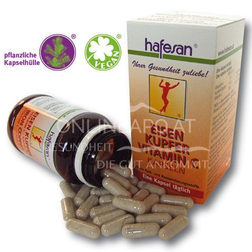 hafesan Eisen + Kupfer + Vitamin C Kapseln