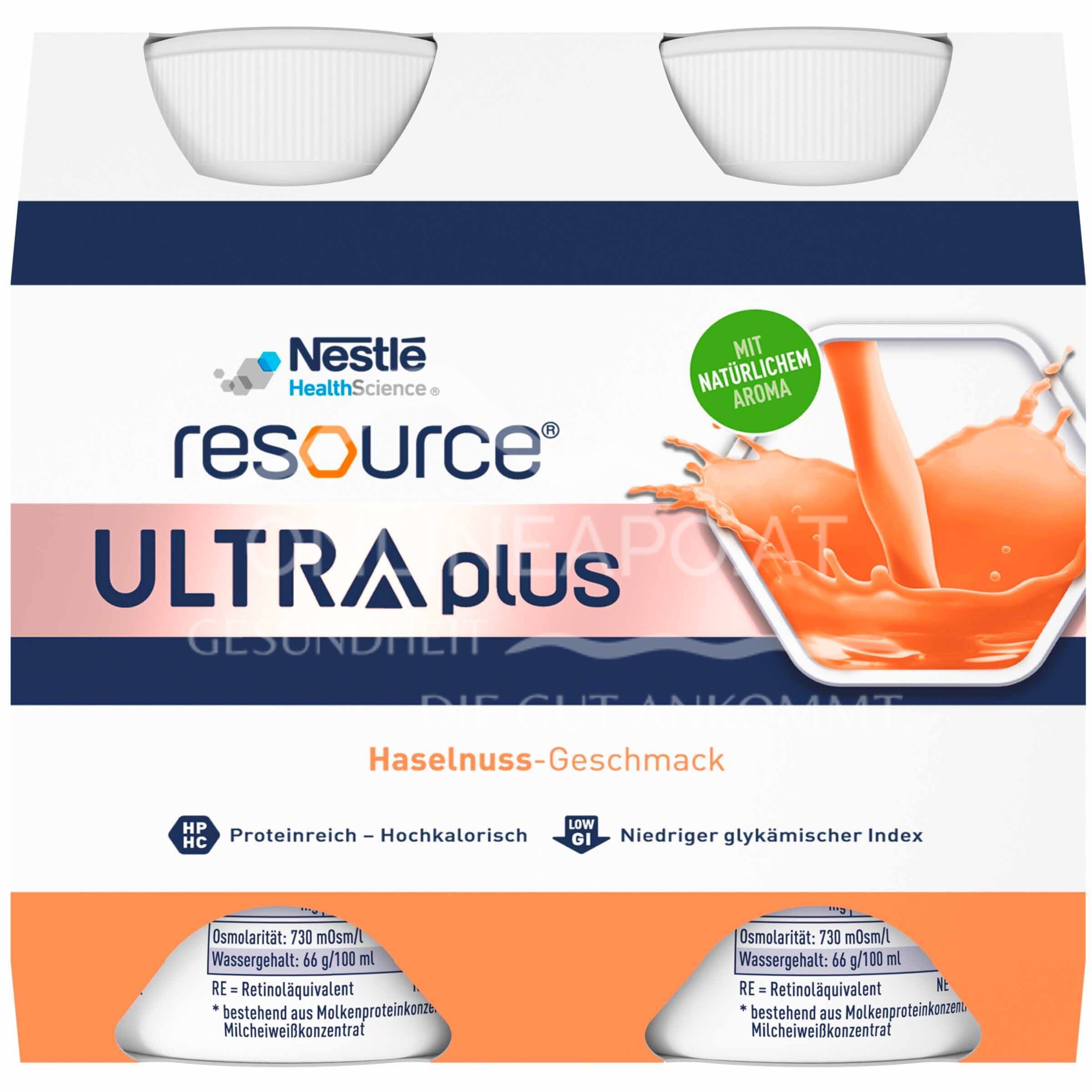 Resource® ULTRA plus High Protein Haselnuss Trinknahrung 200 ml