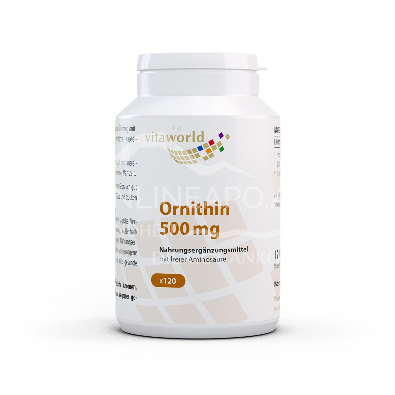Vitalworld L-Ornithin 500 mg Kapseln