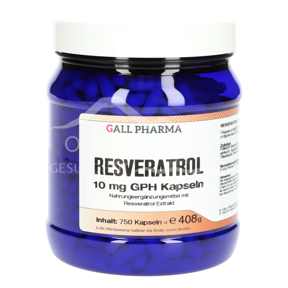 Gall Pharma Resveratrol 10 mg capsules
