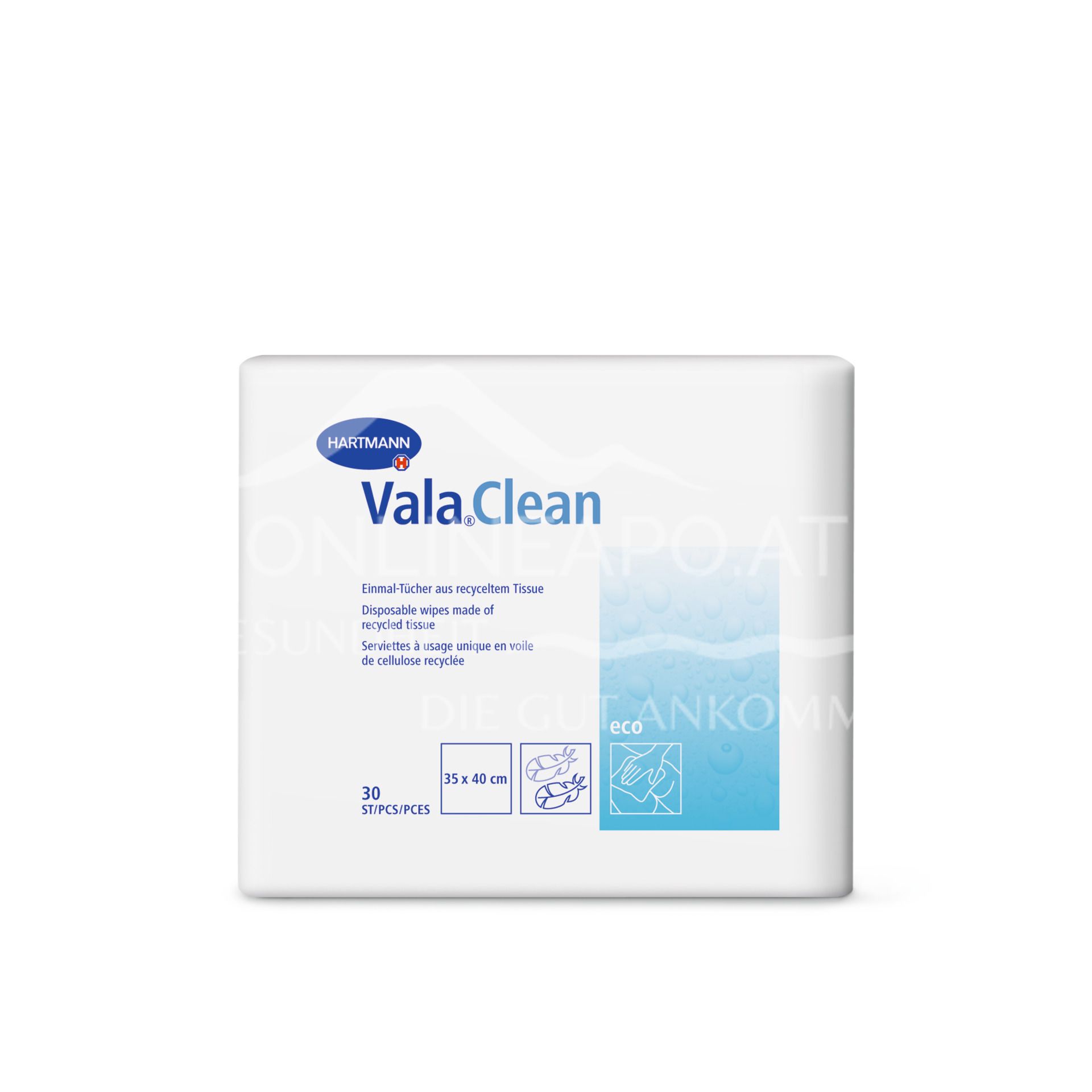 Vala®Clean eco disposable wipes 35 x 40 cm