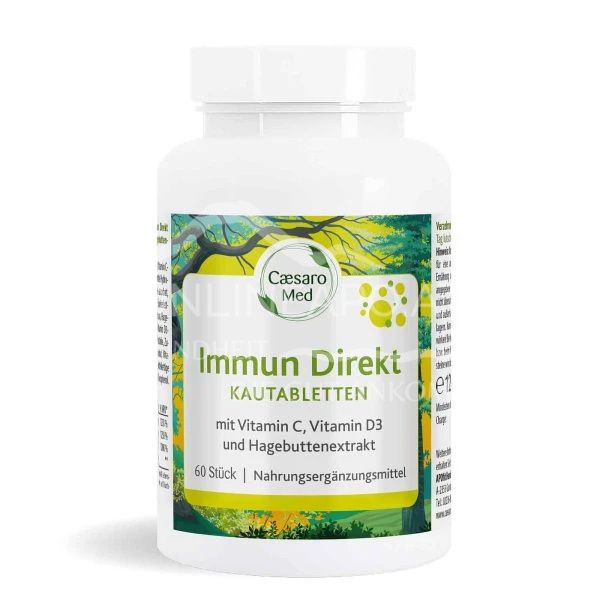 Caesaro Med Immune Direct Vitamin C & Vitamin D Chewable Tablets