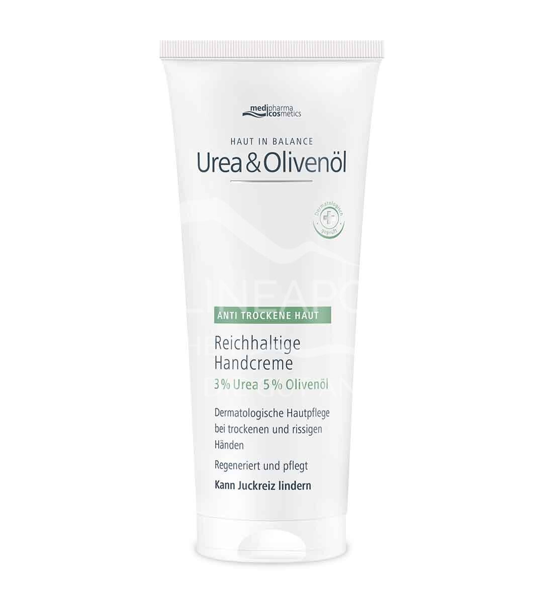 medipharma cosmetics HAUT IN BALANCE Urea & Olivenöl Reichhaltige Handcreme