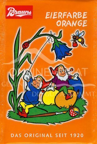 Brauns Eierfarbe Orange