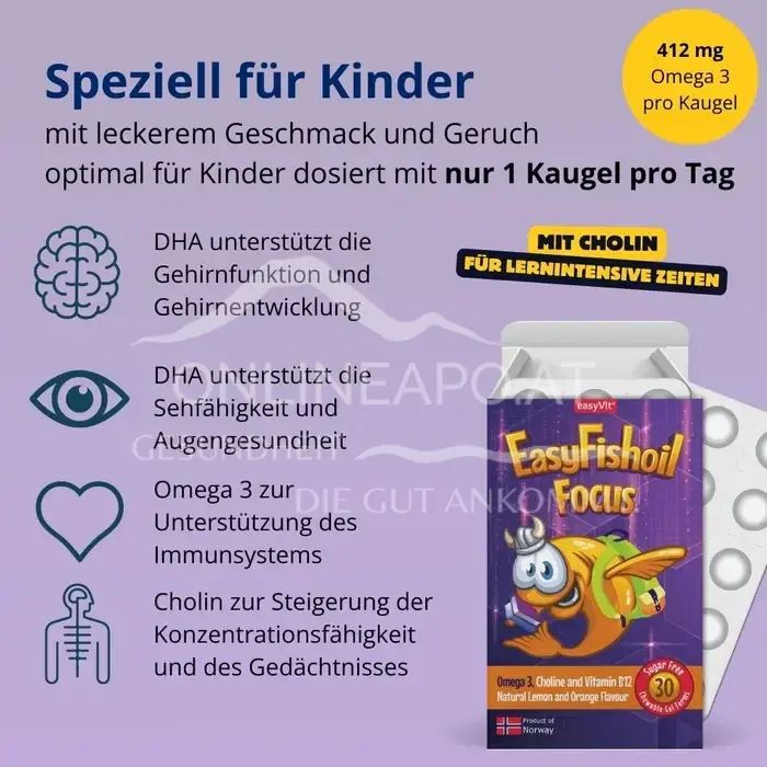 easyVit® EasyFishoil Focus Weichgummis