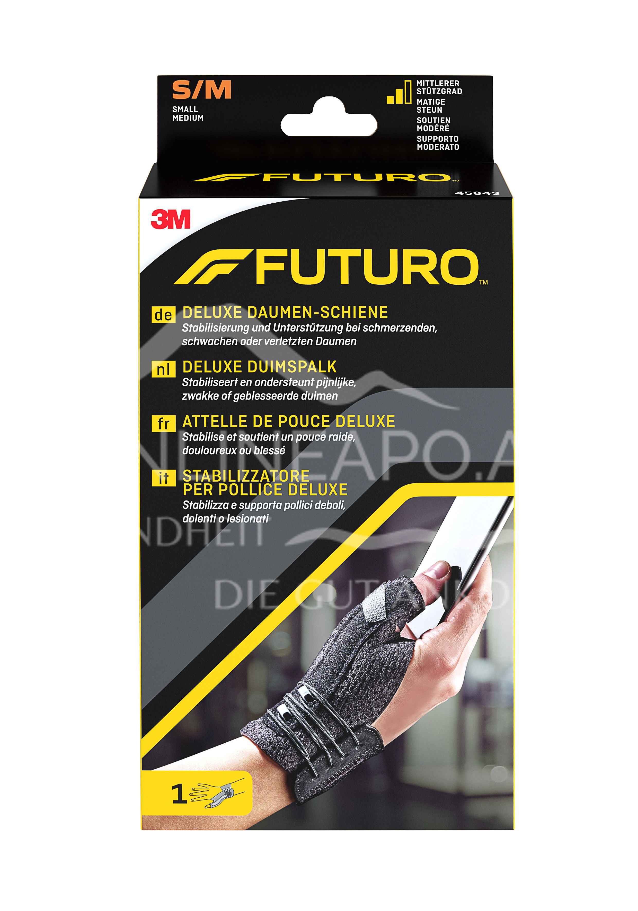 3M FUTURO™ Deluxe Daumen-Schiene 45843, Größe S/M