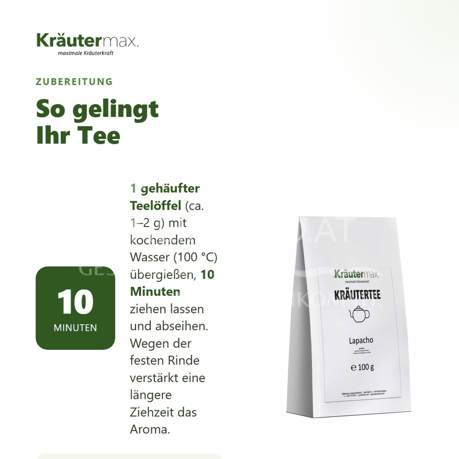 Kräutermax Lapacho Tee