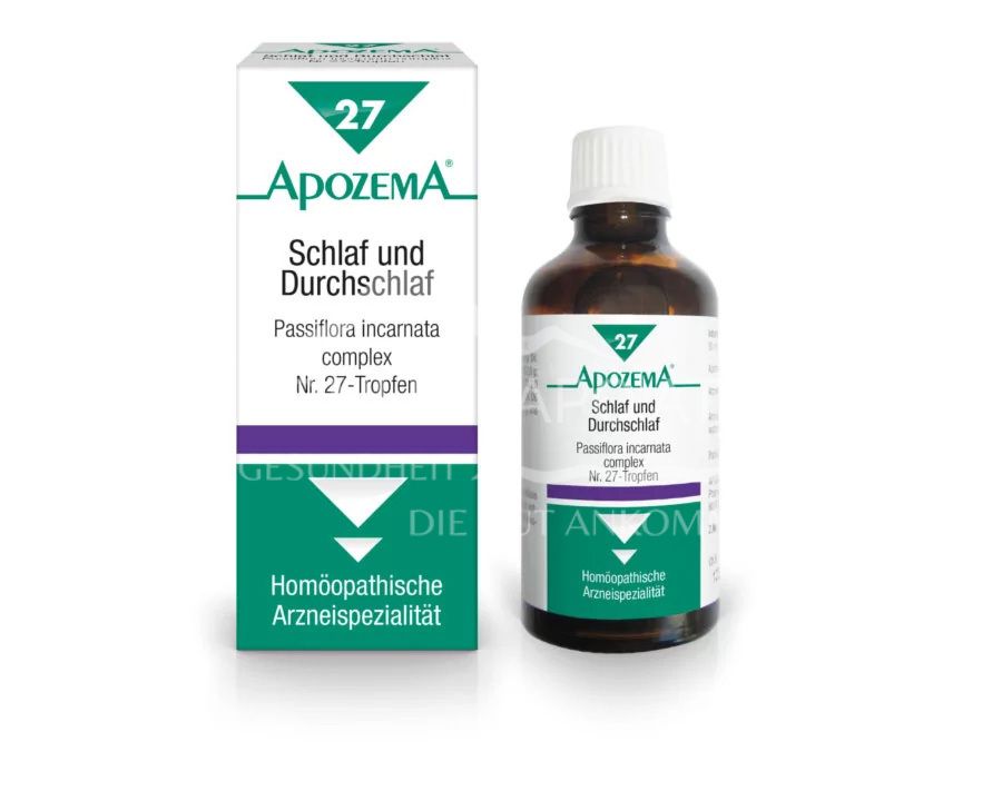 Apozema® Sleep and Sleep Through Passiflora incarnata complex No. 27 Oral drops