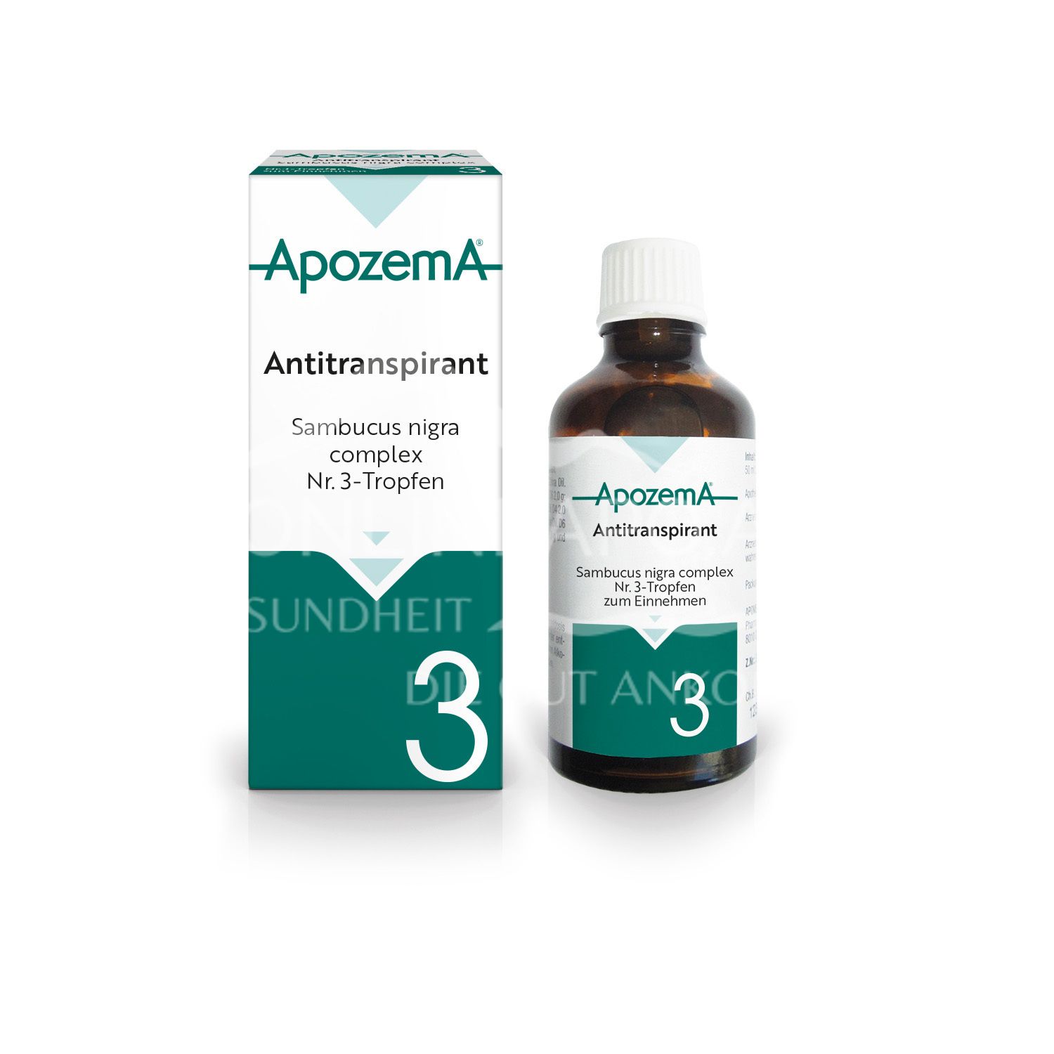 Apozema® Antiperspirant Sambucus nigra complex No. 3 drops for oral use