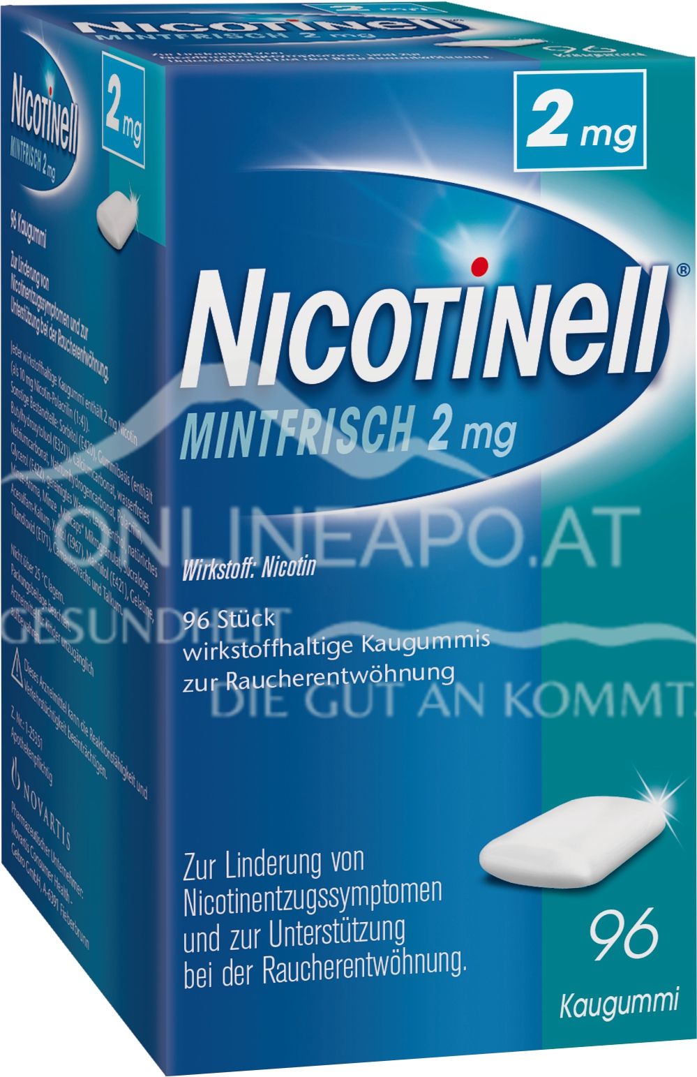 Nicotinell MintFrisch 2mg–wirkstoffhaltige Kaugummis zur Raucherentwöhnung