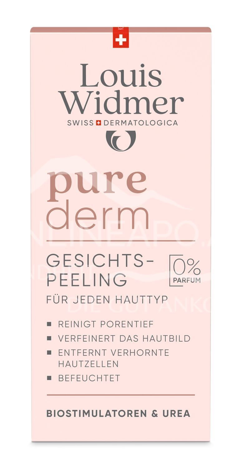 Louis Widmer purederm Gesichtspeeling - ohne Parfum