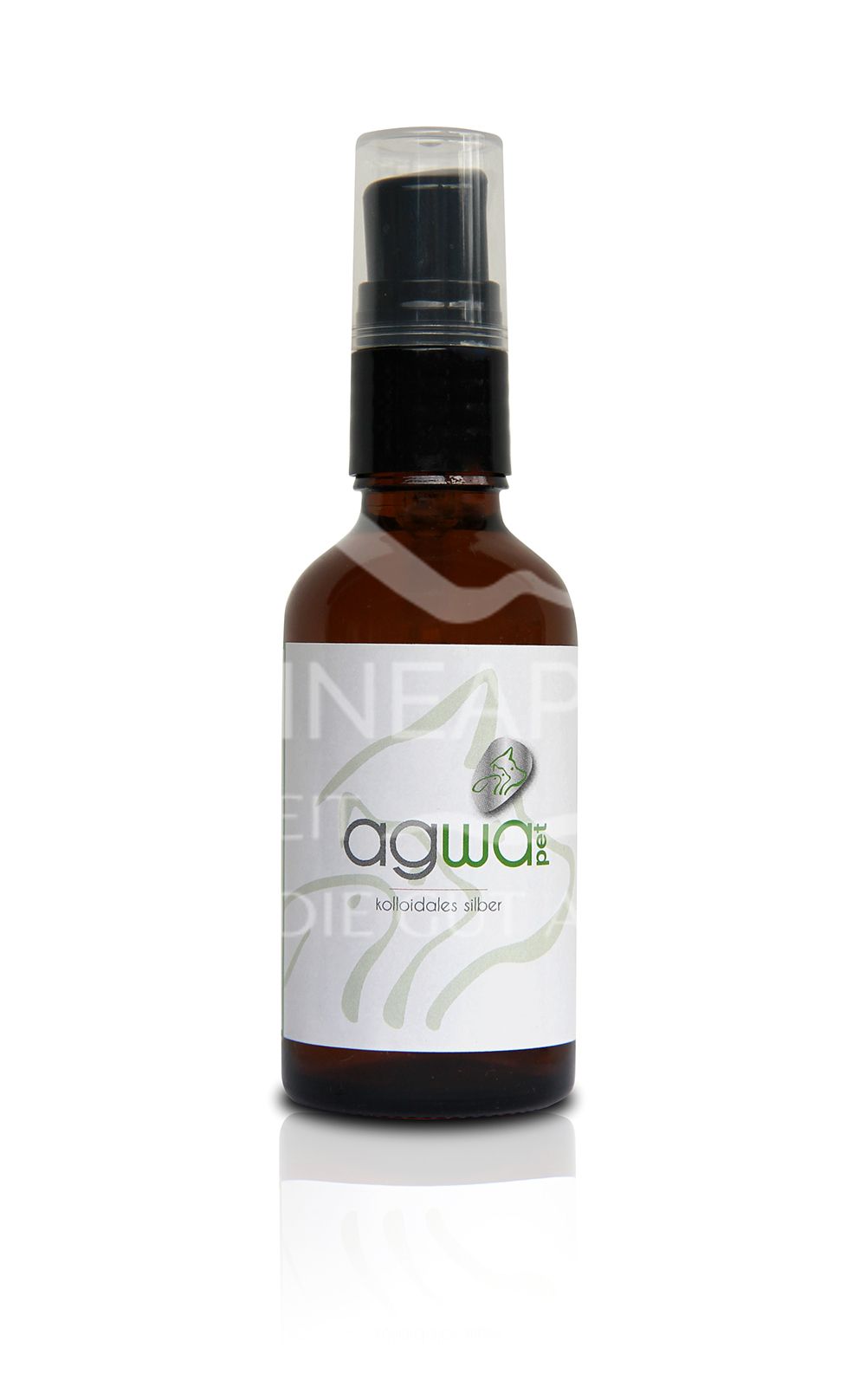 agwa PET kolloidales Silber (25 ppm) Gel Dispenser