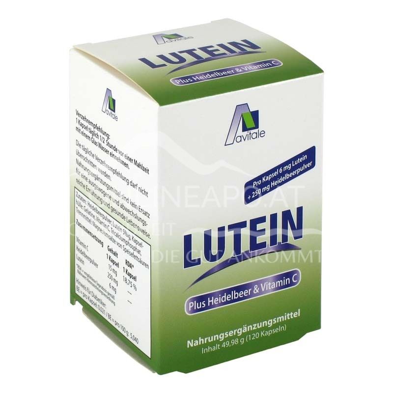 Avitale Lutein Capsules 6 mg plus Blueberry Capsules