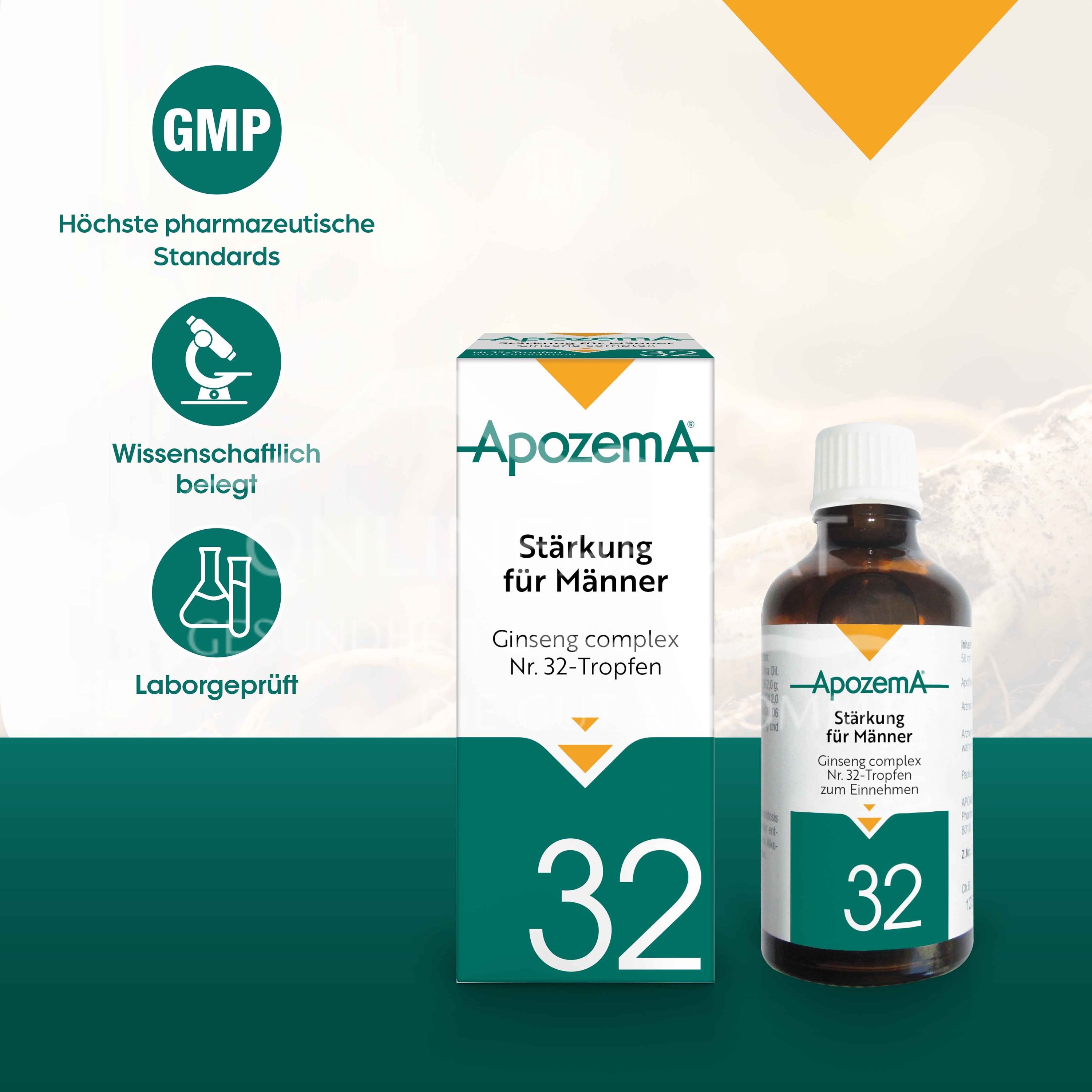 Apozema® Strengthening for men Ginseng complex No. 32 drops for oral use