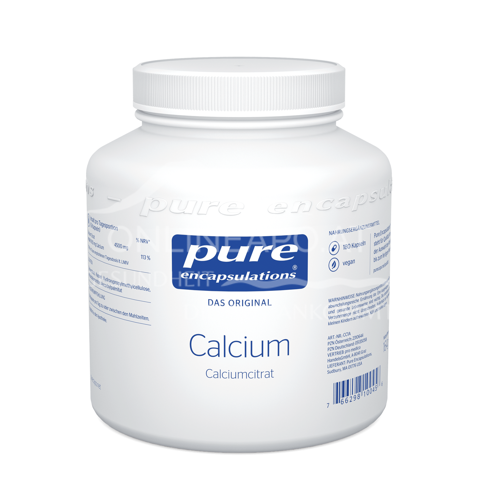 pure encapsulations® Calcium Calciumcitrat Kapseln | schnell günstig ...