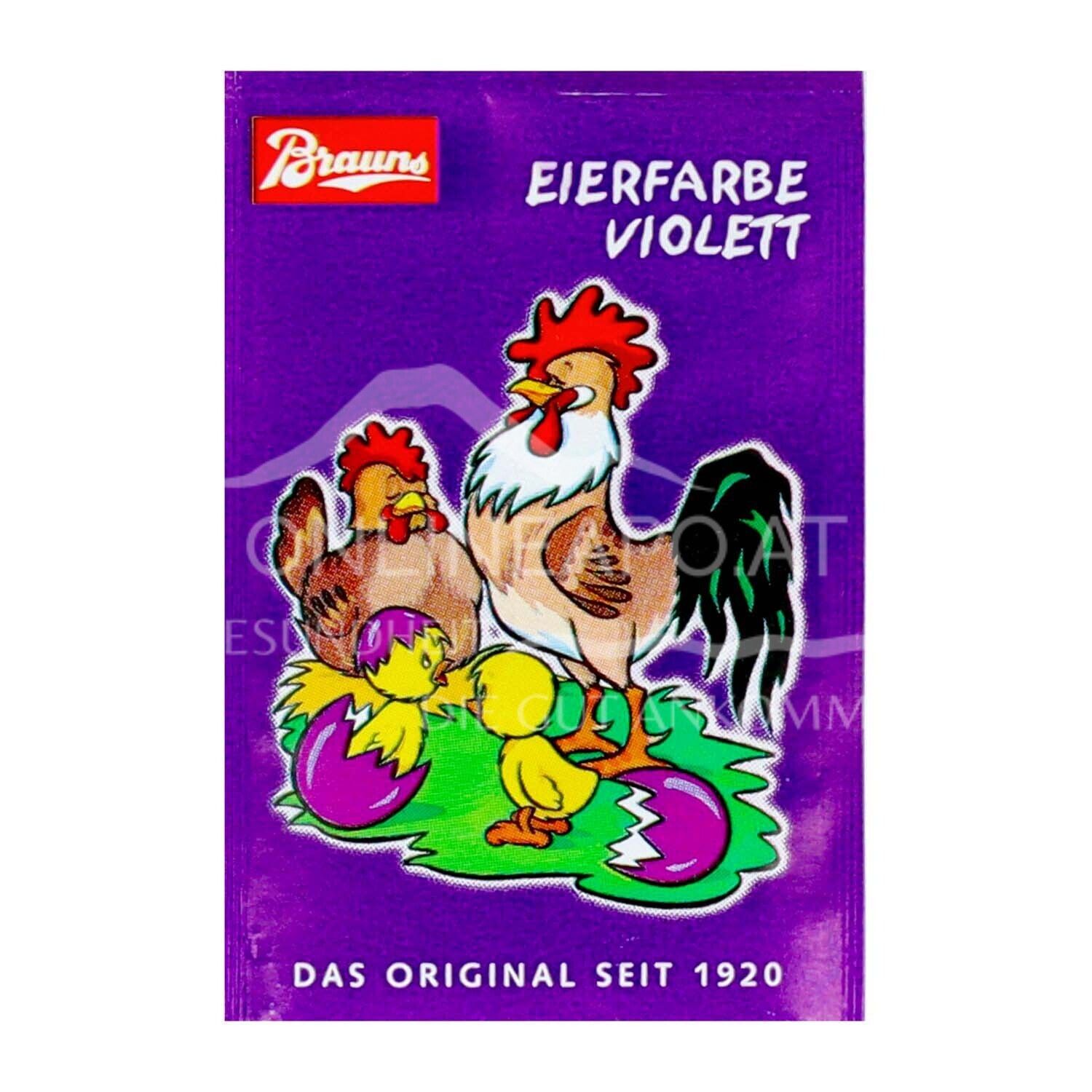 Brauns Eierfarbe Violett
