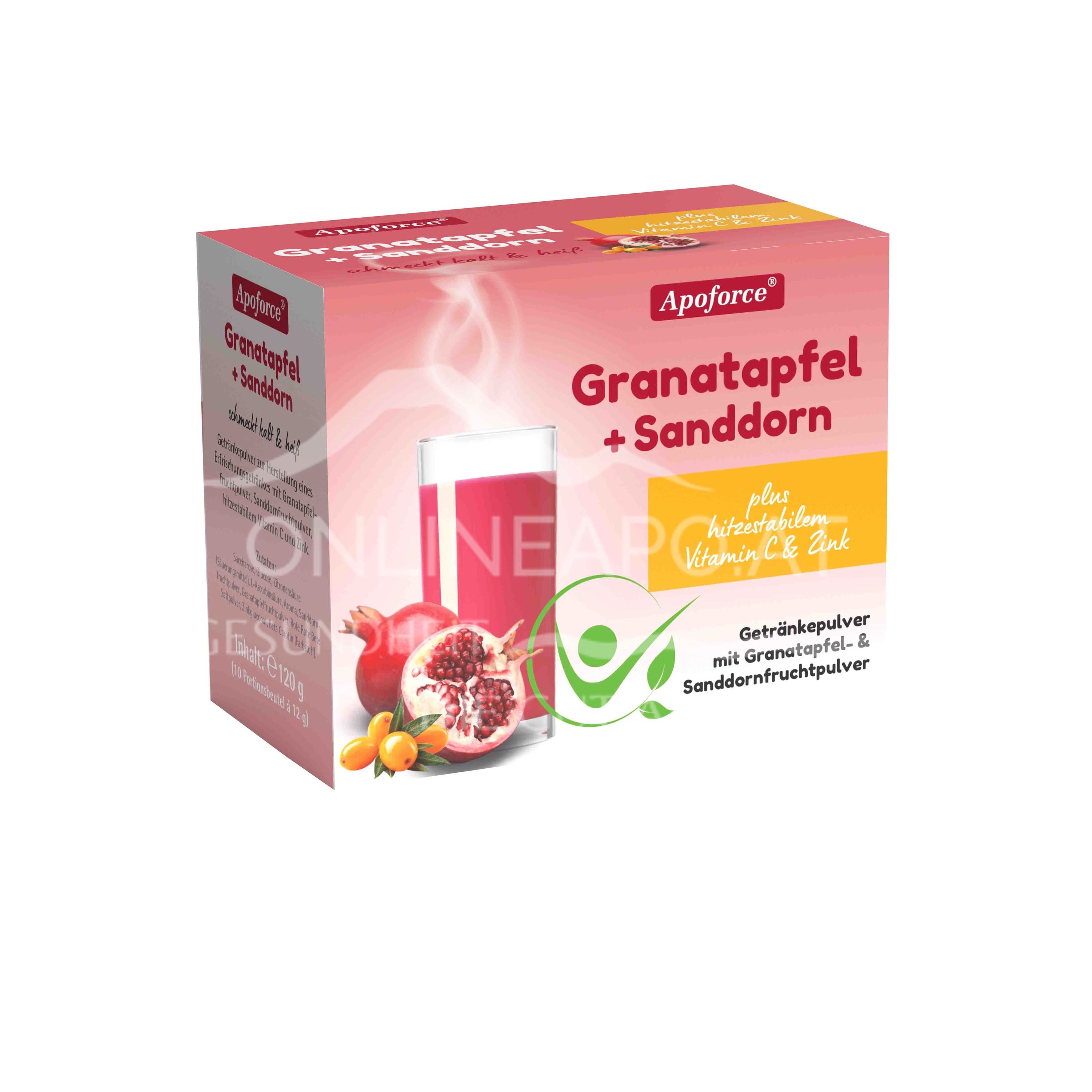 Apoforce® Granatapfel + Sanddorn Pulver Sachets