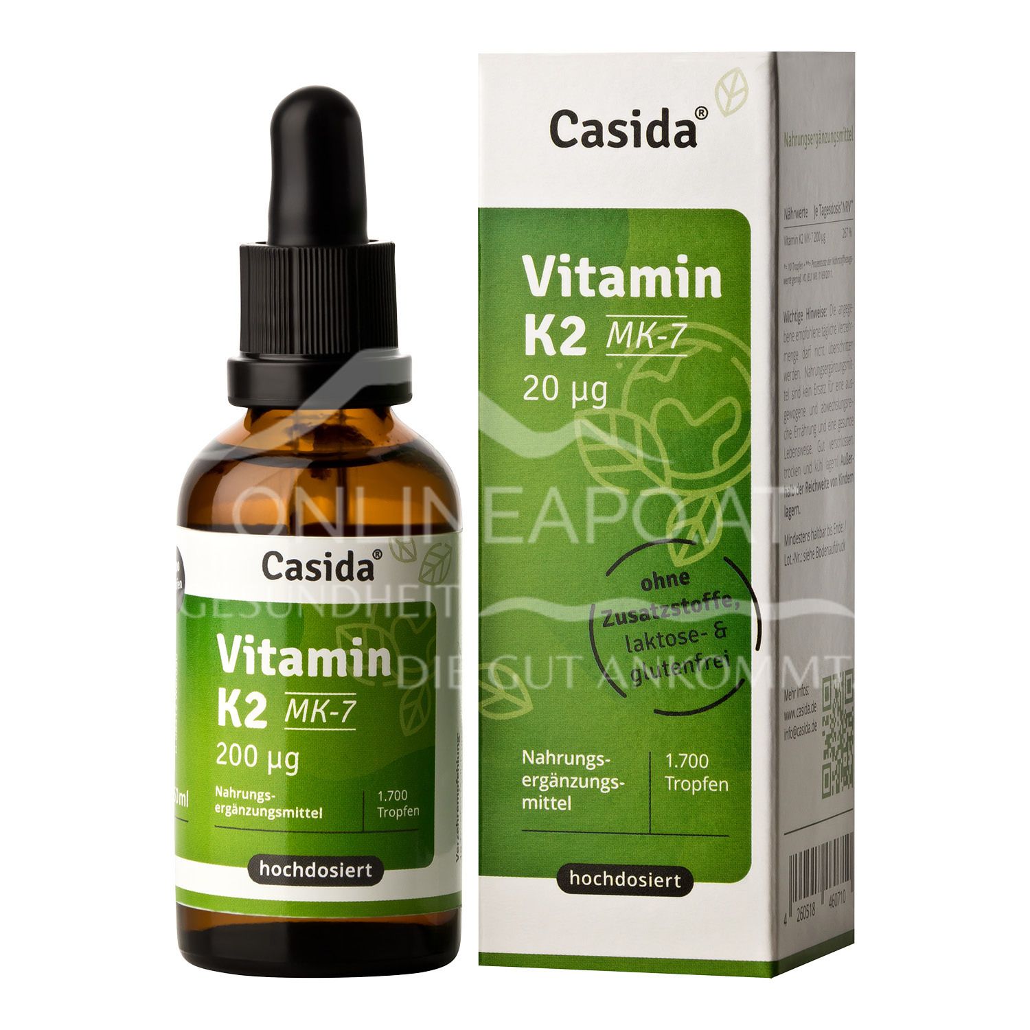 Casida Vitamin K2 Tropfen MK-7